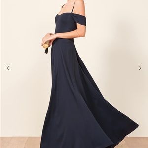 Reformation Navy Poppy Dress (NEEDS TO GO SOON)
